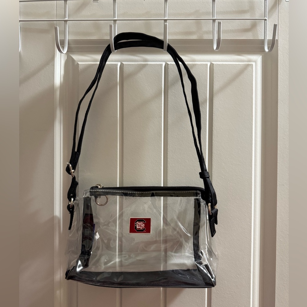 South Carolina Gamecock Stadium Approved Small Clear Handbag w/ Strap, Bag